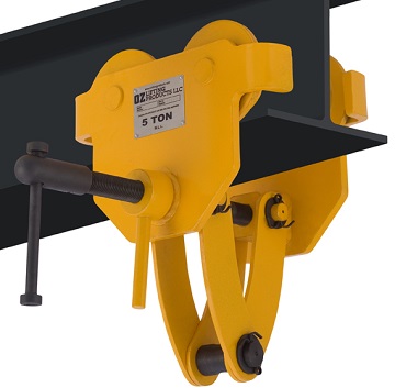 OZ 10,000lb Capacity Beam Trolley with Clamp