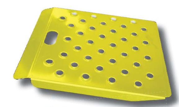 Safety Yellow Hand Truck Curb Ramp 27" Wide x 24" Long