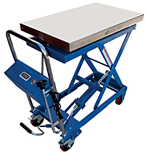 Scissor Lift Table Cart with Built In Scale