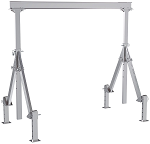 10 Foot Wide Adjustable Height and Leveling Stationary Aluminum Gantry Cranes 2000lb Capacity thumb