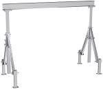12 Foot Wide Adjustable Height and Leveling Aluminum Gantry Cranes 4000lb Capacity thumb
