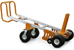Heavy Duty 6-Wheeler Cement Ballast Hand Truck with Foot Plate thumb