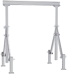 8 Foot Wide Adjustable Height and Leveling Aluminum Gantry Cranes 2000lb Capacity thumb