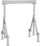 8 Foot Wide Adjustable Height and Leveling Aluminum Gantry Cranes 4000lb Capacity thumb