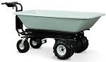 9 Cubic Ft Electric Dump Tray Cart with Power Dump thumb