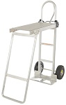 Aluminum Hand Truck with Fold-Down Platform and 10" Pneumatic Tires thumb