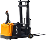 Counterbalance Electric Stacker with Side Shifting Forks 130" Lift 3300lb Capacity thumb