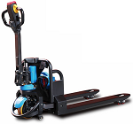 Fully-Electric Walkie Pallet Jack with Extra Lithium-Ion Batteries - 3300lb Capacity thumb