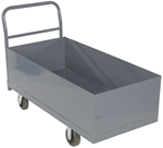 Heavy-Duty Steel Platform Cart with Deep Box thumb