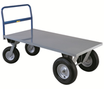 Rough Terrain Platform Cart with 16" Cushion Wheels thumb