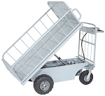 Off-Road Powered Drive Cart with Tiltable Platform - 1000lb Capacity thumb