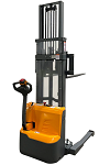 Power Drive and Lift Straddle Stacker with Lithium-Ion Battery 118" Lift 2640lb Capacity thumb