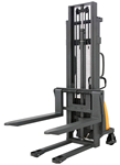 Semi-Electric Stacker with Fixed Legs 118" Lift 3300lb thumb