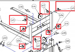 Fork Roller Replacement For Escalera Fork Hand Trucks thumb