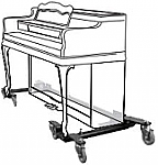 Spinet Piano Dolly - Adjustable thumb
