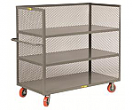 3 Shelf Steel Cart-Enclosed thumb