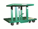 2,000 lb 30"W x 48"L-  20" -  32" Lift  Hydraulic Foot Operated Lift Table   thumb