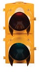 Yellow Aluminum Dock  Traffic Control Light thumb