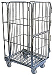 Tall Folding Steel Wire Cage Cart thumb