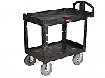 Rubbermaid 2 Shelf Utility Cart with Pneumatic Casters  thumb